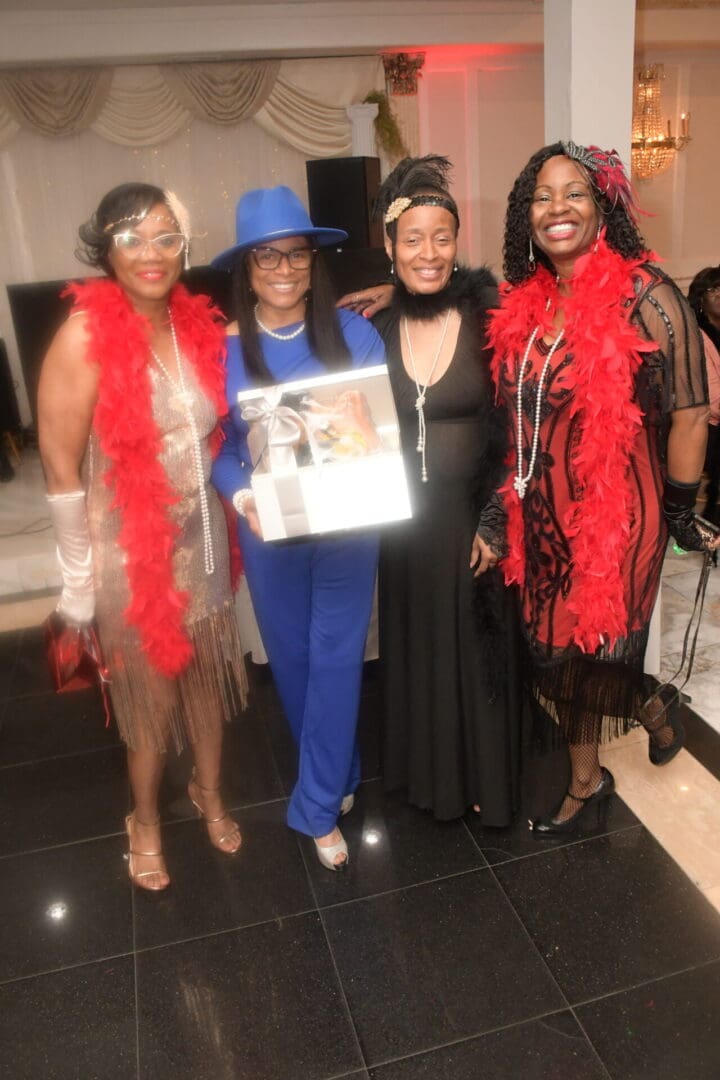 A group of women dressed up for halloween.